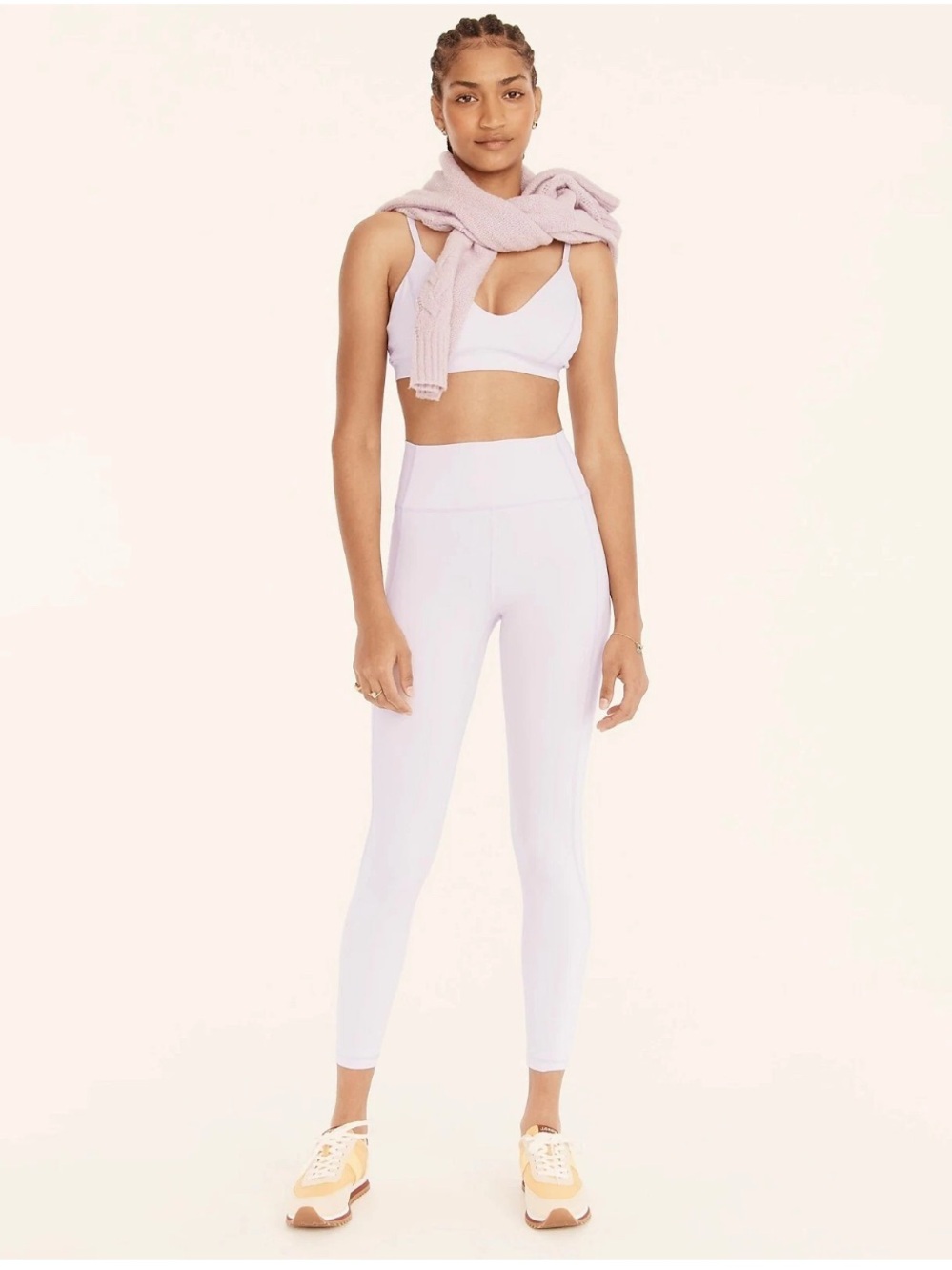J.Crew Ashen Quartz High Rise Cloudstretch 25” Crop Leggings Size S 🆕